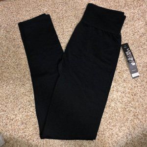 BRAND NEW women's black fleece leggings